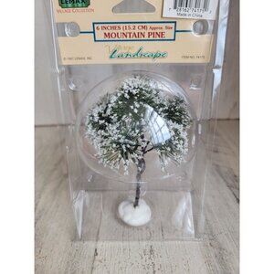 Lemax Mountain Pine 1997 Vintage Village landscape tree Xmas